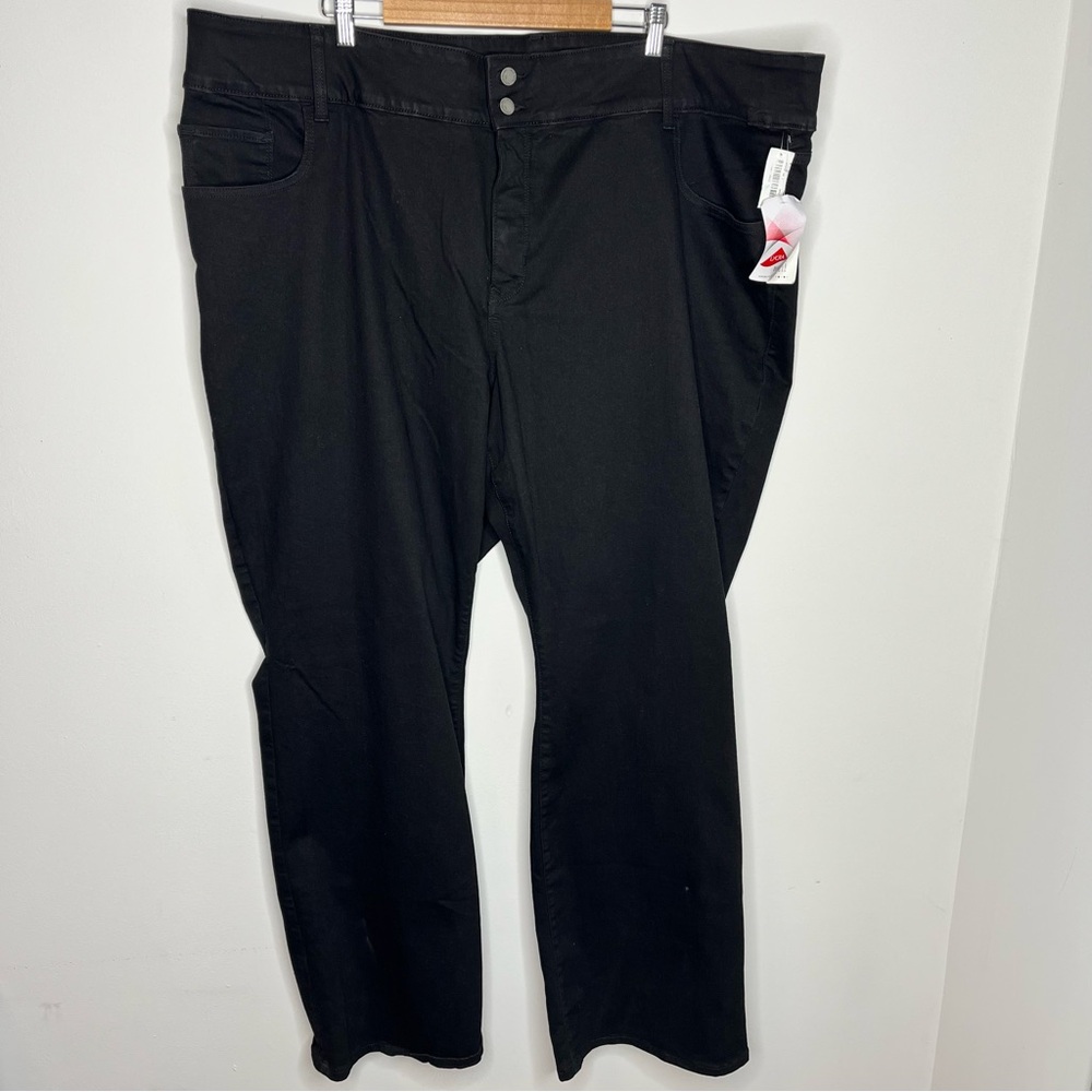 NWT Old Navy Plus Size 30 Long Black Bootcut Stretch Work Wear Pants Classic